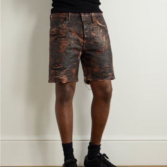 BNWT SS25 ACNE STUDIOS LOOSE FIT DENIM MONOGRAM SHORTS 46 & 50 - Picture 12 of 13